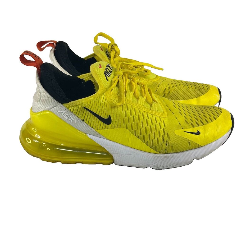 Nike Air Max 270 Yellow Strike Womens Athletic Shoes Sneakers DQ4694-700 Sz 8.5